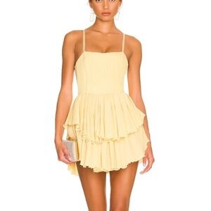 OW Collection Crush Dress in Yellow